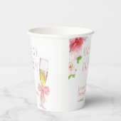 Brunch en bubbels | Bow Wild Garden Bruidsborrel Papieren Bekers (Rechts)