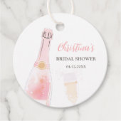 Brunch en bubbels Bruidschampagne Bruiloftfeest Bedankjes Labels (Voorkant)