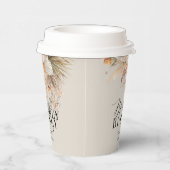 Brunch en bubbels Bruidsfeest pampagras Papieren Bekers (Rechts)