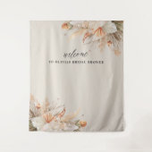 Brunch en bubbels Bruidsfeest pampagras Wandkleed (Voorkant)