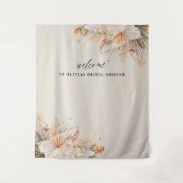 Brunch en bubbels Bruidsfeest pampagras Wandkleed