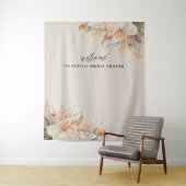 brunch en bubbels Bruidsjurk pampasgras Wandkleed (In situ)