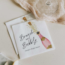 Brunch en bubbels bruiloft bruidsshower papieren s