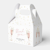 Brunch en bubbels chic vrijgezellenfeest bedankdoosjes (Achterkant)