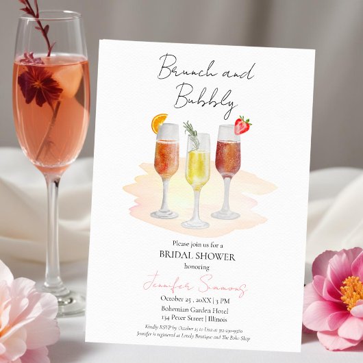 Brunch en bubbels | Cocktails Vrijgezellenfeest Kaart
