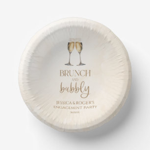 Brunch en bubbels feestelijke brunch papieren kommen