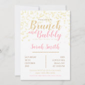 Brunch en bubbels gouden bubbel kaart (Voorkant)