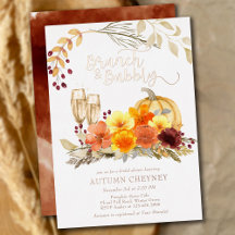 Brunch en bubbels Herfst Bruiloftsborrel Roze Goud
