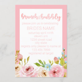 Brunch en bubbels kaart