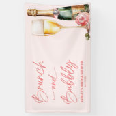 Brunch en bubbels Mimosa Champagne Bruidscadeau Spandoek (Verticaal)