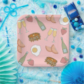 Brunch en bubbels papieren borden papieren bordje (Feest)
