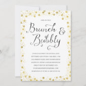 Brunch en bubbels | Stellen Douche Uitnodigen Kaart (Voorkant)