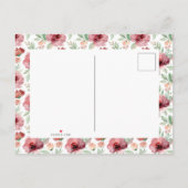 Brunch en bubbels | Waterverf Floral Vrijgezellenf Uitnodiging Briefkaart (Achterkant)