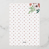 Brunch en Bubble Autumn Vrijgezellenfeest Roos Gol Folie Uitnodiging (Achterkant)