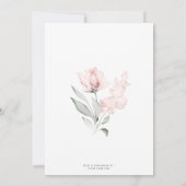 Brunch en Bubble Blush roze Vrijgezellenfeest Kaart (Achterkant)