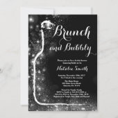 Brunch en Bubble Bridal Shower Invitation Kaart (Voorkant)