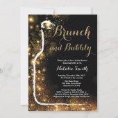 Brunch en Bubble Bridal Shower Invitation Kaart (Voorkant)
