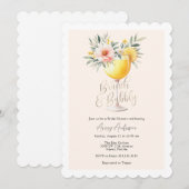 Brunch en Bubble Bridal Shower Invitation Kaart (Voorkant / Achterkant)