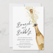 Brunch en Bubble Bridal Shower Invitation Kaart (Voorkant)