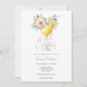 Brunch en Bubble Bridal Shower Invitation Kaart (Voorkant)