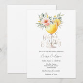 Brunch en Bubble Bridal Shower Invitation Kaart (Voorkant / Achterkant)