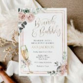 Brunch en Bubble Bridal Shower Invitation Kaart