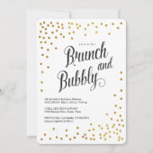 Brunch en Bubble Bridal Shower Invitation Kaart (Voorkant)