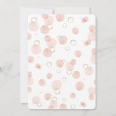 Brunch en Bubble Bridal Shower Invitation Kaart (Achterkant)