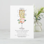 Brunch en Bubble Bridal Shower Invitation Kaart (Staand voorkant)
