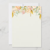 Brunch en Bubble Bridal Shower Invitation Kaart (Achterkant)