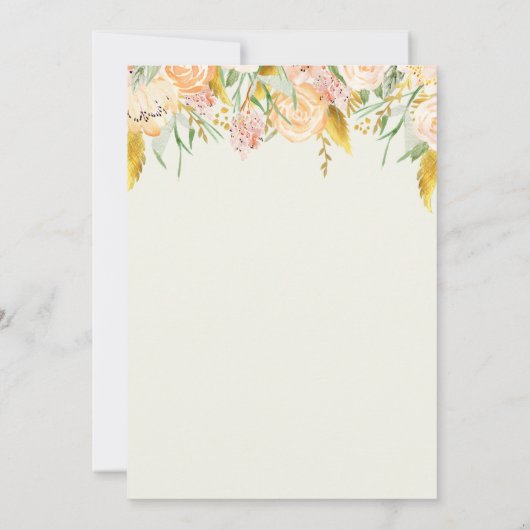 Brunch en Bubble Bridal Shower Invitation Kaart (Achterkant)