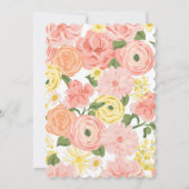 Brunch en Bubble Bridal Shower Invitation Kaart (Achterkant)