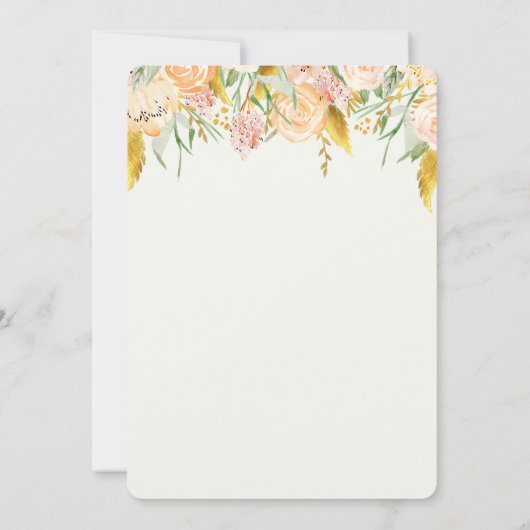 Brunch en Bubble Bridal Shower Invitation Kaart (Achterkant)