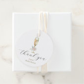 Brunch en bubble champagne dank u bedankjes labels (In situ)