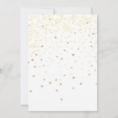 Brunch en Bubble champagne glass glitter Gold Inv Kaart (Achterkant)