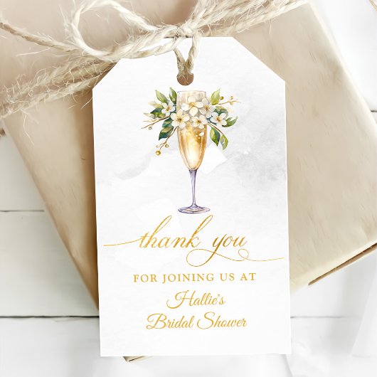 Brunch en Bubble Champagne Vrijgezellenfeest Cadeaulabel