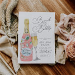 Brunch en Bubble Champagne Vrijgezellenfeest Invit Kaart<br><div class="desc">Bubble en Brunch Bridal Shower Invitation. De meeste tekst kan worden bewerkt. Klik op Personaliseren om te bewerken. Overeenkomende items in ons Cava Party-ontwerp van de winkel.</div>