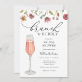 Brunch en Bubble Champagne Vrijgezellenfeest Kaart (Voorkant)