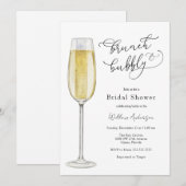 Brunch en Bubble Champagne Vrijgezellenfeest Kaart (Voorkant / Achterkant)