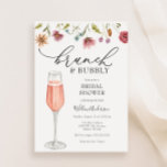 Brunch en Bubble Champagne Vrijgezellenfeest Kaart<br><div class="desc">Deze Brunch met de Bride Bridal Shower-uitnodiging is perfect om de bruid te vieren om een bruid te zijn die al heeft ontwikkeld. Pas uw gegevens aan zodat de bruid beschikbaar is.</div>