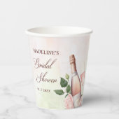 Brunch en Bubble Champagne Vrijgezellenfeest Papieren Bekers (Voorkant)