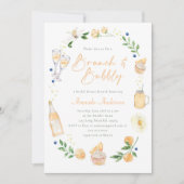 Brunch en Bubble Champagne Vrijgezellenfeest Party Kaart (Voorkant)