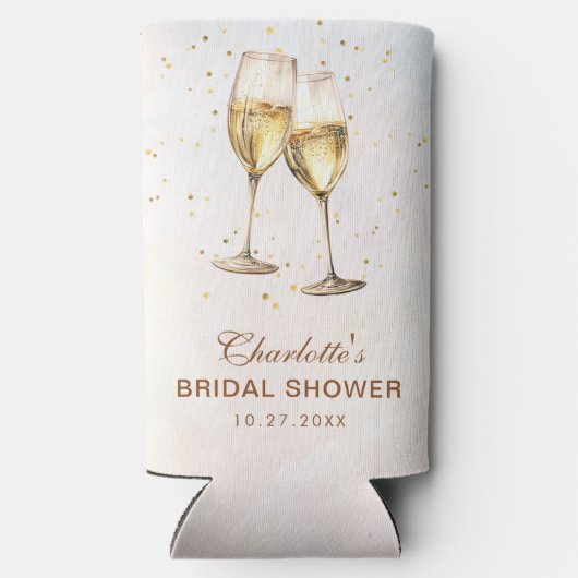 Brunch en Bubble Champagne Vrijgezellenfeest Seltzer Blikjeskoeler (Achterkant)