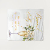 Brunch en Bubble Champagne Vrijgezellenfeest Wandkleed (Voorkant (horizontaal))