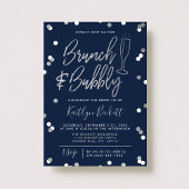 Brunch en Bubble Confetti Vrijgezellenfeest Kaart