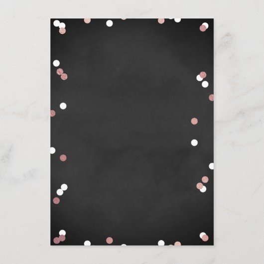 Brunch en Bubble Confetti Vrijgezellenfeest Menu (Achterkant)