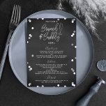 Brunch en Bubble Confetti Vrijgezellenfeest Menu<br><div class="desc">Vier in stijl met deze moderne en zeer trendy vrijgezellenfeesten brunch menukaarten. Het ontwerp is gemakkelijk te personaliseren met uw eigen formulering en uw gasten zullen blij zijn wanneer ze deze fantastische menu's zien. Overeenkomende objecten vindt u in de collectie.</div>