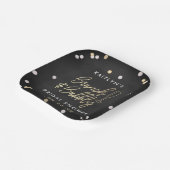 Brunch en Bubble Confetti Vrijgezellenfeest Papieren Bordje (Gebogen)