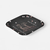 Brunch en Bubble Confetti Vrijgezellenfeest Papieren Bordje (Gebogen)