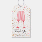 Brunch en Bubble dank u Vrijgezellenfeest Gift Lab Cadeaulabel (Voorkant)